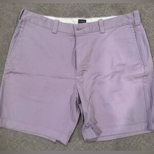 J. Crew Men's Light Purple Flat Front Shorts- size 36